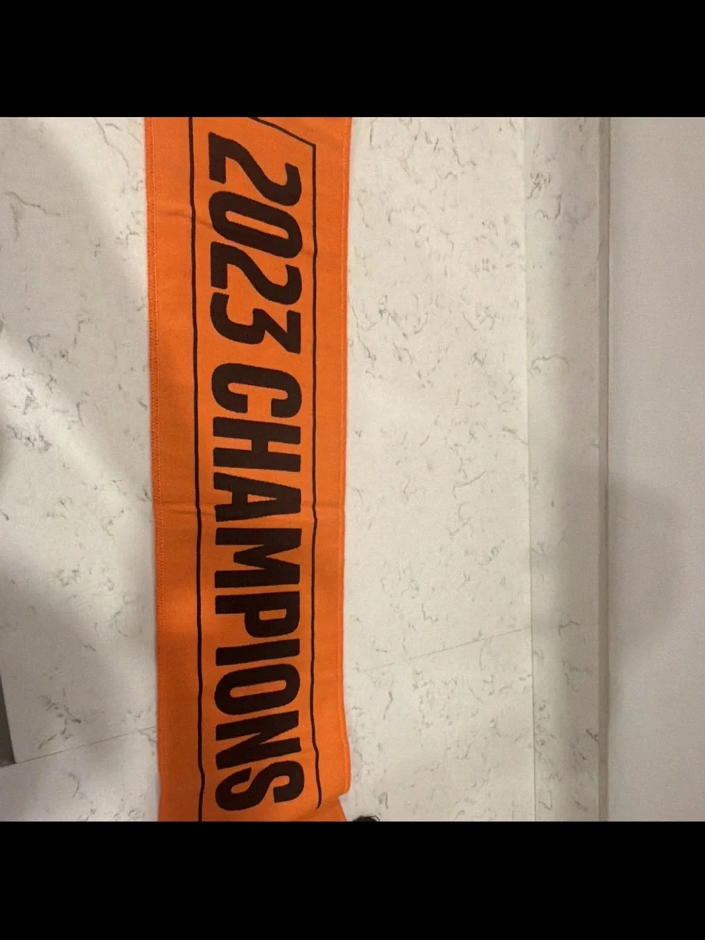 Houston Dynamo FC 2023 Lamar Hunt U.S. Open Cup Champions Scarf Orange/Black